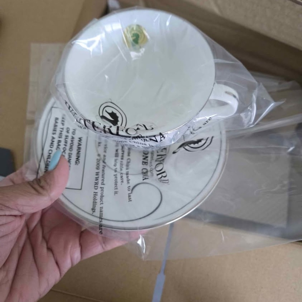 Waterford White and Silver Dinnerware Set